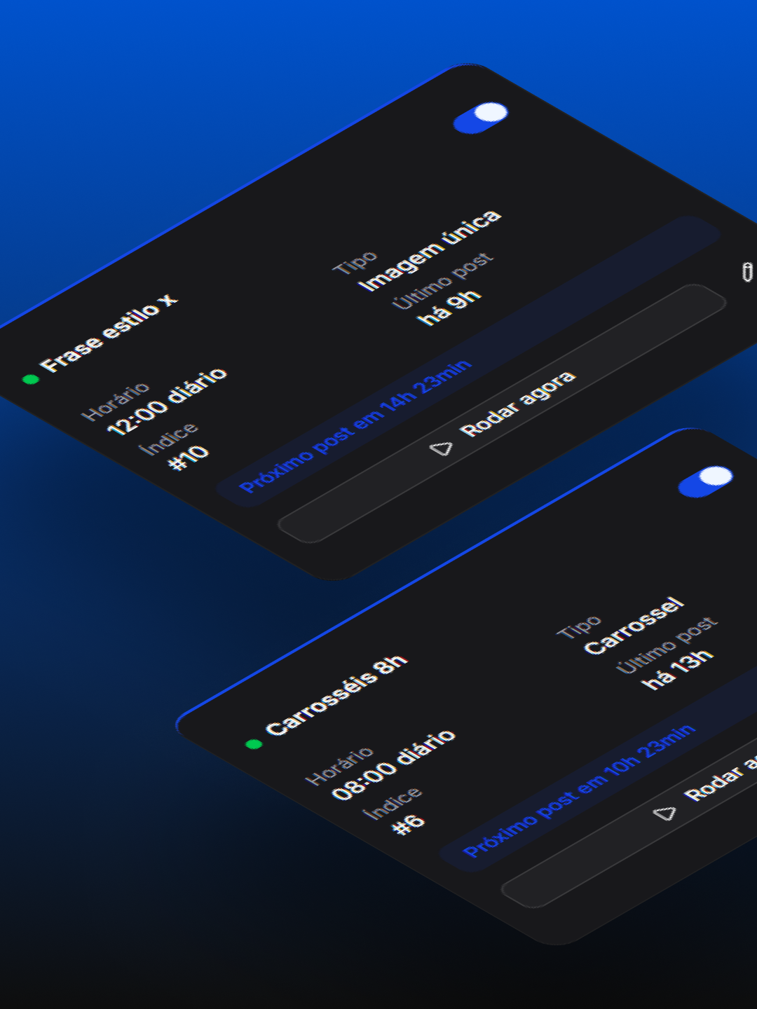 Automações recorrentes