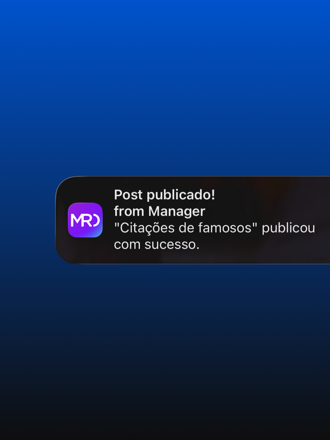 Notificações em tempo real